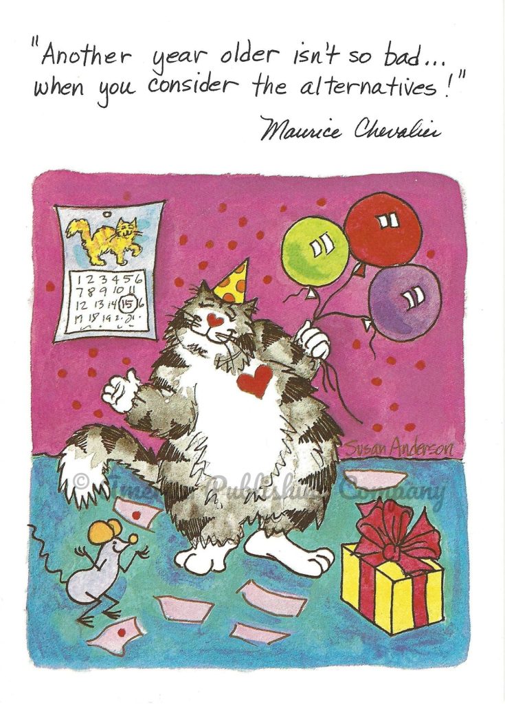 Birthday - Maurice Chevalier card