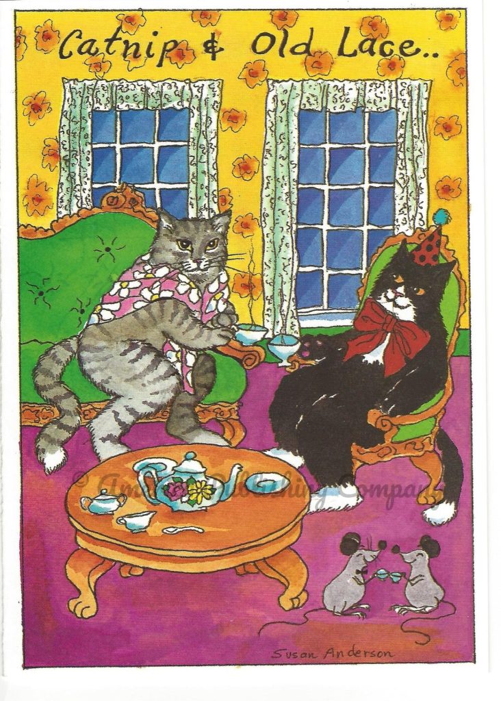 Birthday - Catnip & Old Lace card