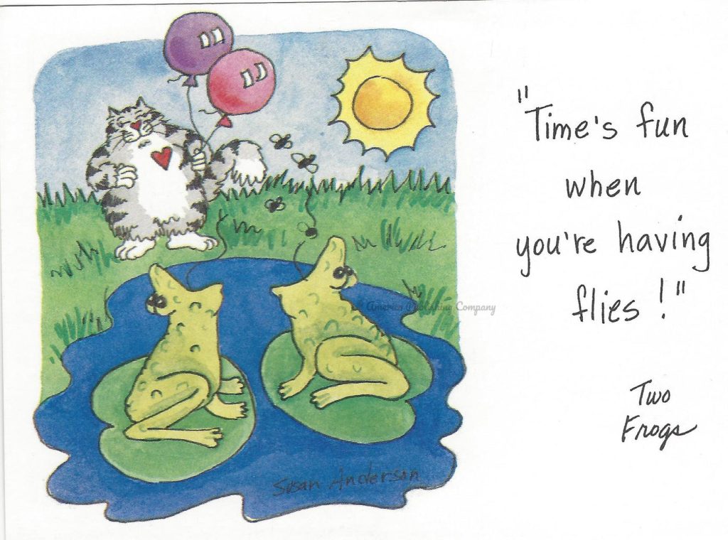 Post Card Two Frogs card