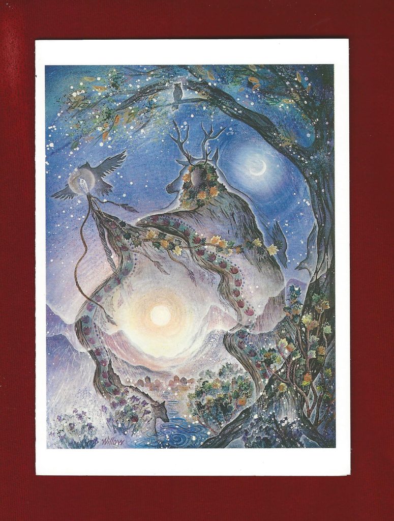 Willow Birthday/Friendship - Green Man card