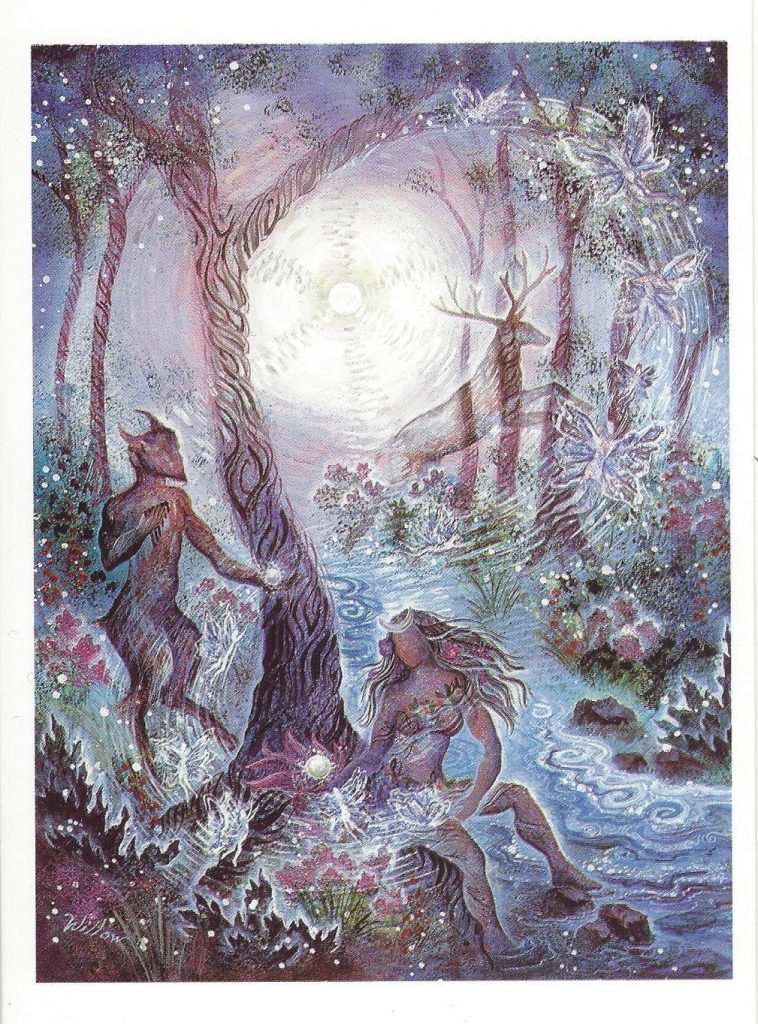 Willow - Friendship - Pan and Diana card