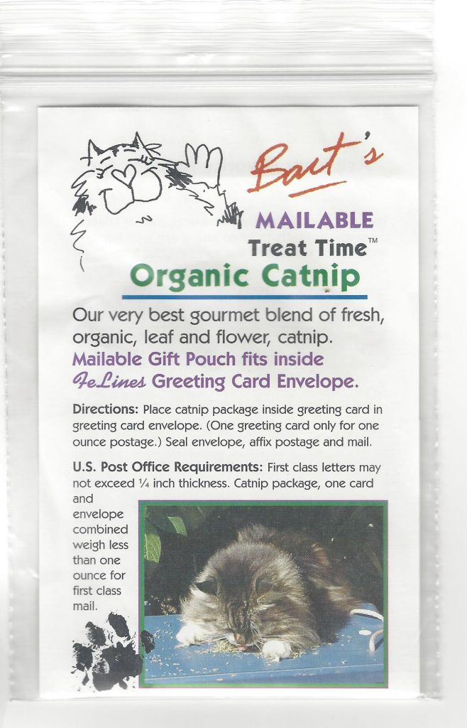 Catnip - Bart's Mailable Treat Time card